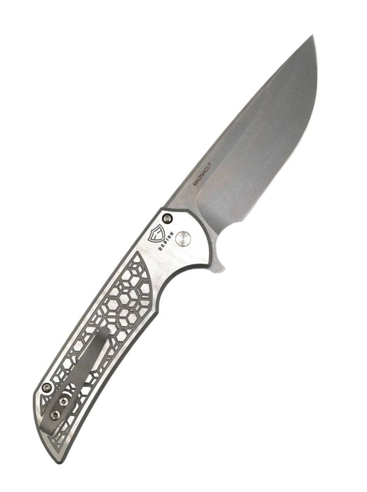 Pro-Tech 2024 Mordax Custom 002 Flipper Gridlock 17-4 SS (3.6" SW MagnaCut)