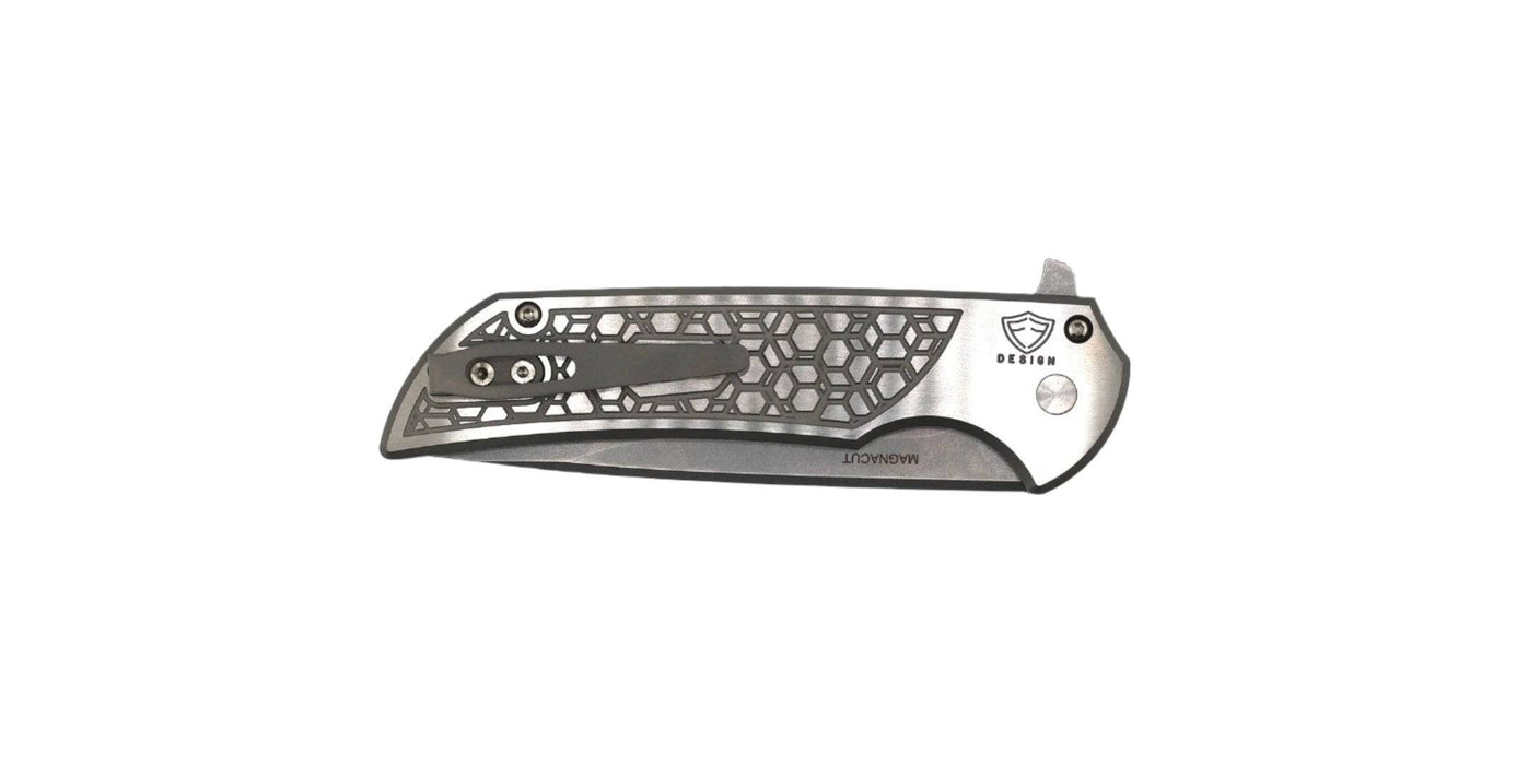 Pro-Tech 2024 Mordax Custom 002 Flipper Gridlock 17-4 SS (3.6" SW MagnaCut)