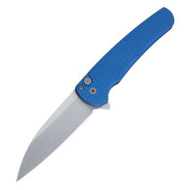 Pro-Tech 5305 Malibu Manual Flipper Knife 3.30" MagnaCut Stonewashed Wharncliffe Textured Handles