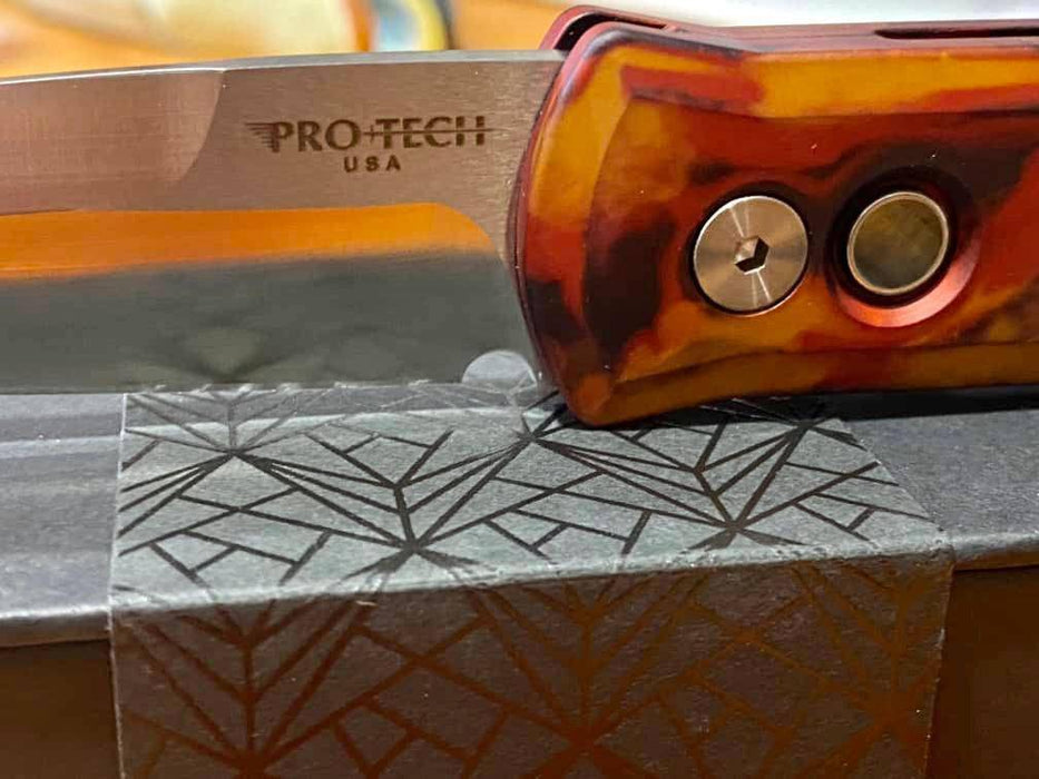 Pro-Tech 921-DF1 Godfather Auto Del Fuego Custom Knife (4")