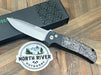 Pro-Tech Bob Terzuola ATCF Auto Folding Knife 3.5" Stonewashed MagnaCut Dark Matter FatCarbon Inlays