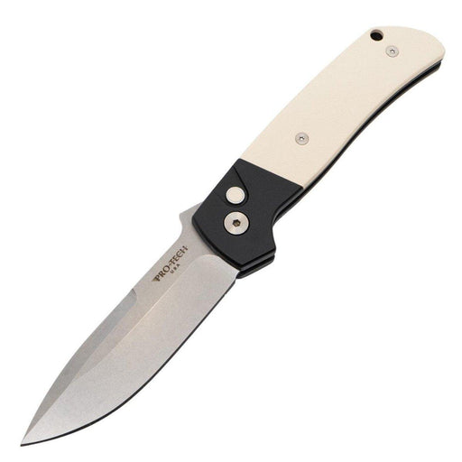 Pro-Tech BT2751 Terzuola ATCF Auto "Tuxedo" Blk Alum / Ivory Micarta (3.5" SW Magnacut)