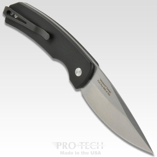 Pro-Tech Magic 2 Mike "Whiskers" Allen Auto Stonewash Black Handle (3.75") M2601