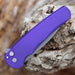 Pro-Tech Malibu Blade Show Texas Manual Flipper Knife 3.30" MagnaCut Purple