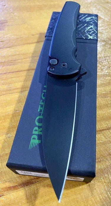 Pro-Tech Malibu Wharncliffe Flipper Knife (3.3" DLC)