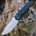 Pro-Tech Mordax MX101 MagnaCut Knife Black Handle Stonewash Plain Edge (USA)