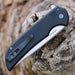 Pro-Tech Mordax MX101 MagnaCut Knife Black Handle Stonewash Plain Edge (USA)