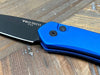 Pro-Tech Newport 3407-BLUE Auto Knife Black (3") (Blue Handle)