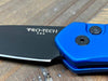 Pro-Tech Newport 3407-BLUE Auto Knife Black (3") (Blue Handle)