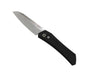 Pro-Tech Oligarch Auto Folder Black Aluminum Body Magnacut Stonewashed Plain Edge (3.25") DS101