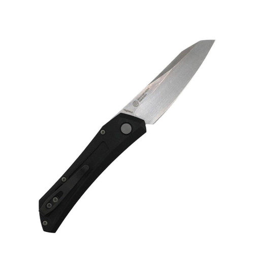 Pro-Tech Oligarch Auto Folder Black Aluminum Body Magnacut Stonewashed Plain Edge (3.25") DS101