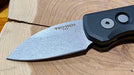 Pro-Tech Runt 5 Black Stonewash Wharncliffe 20-CV (R5101)