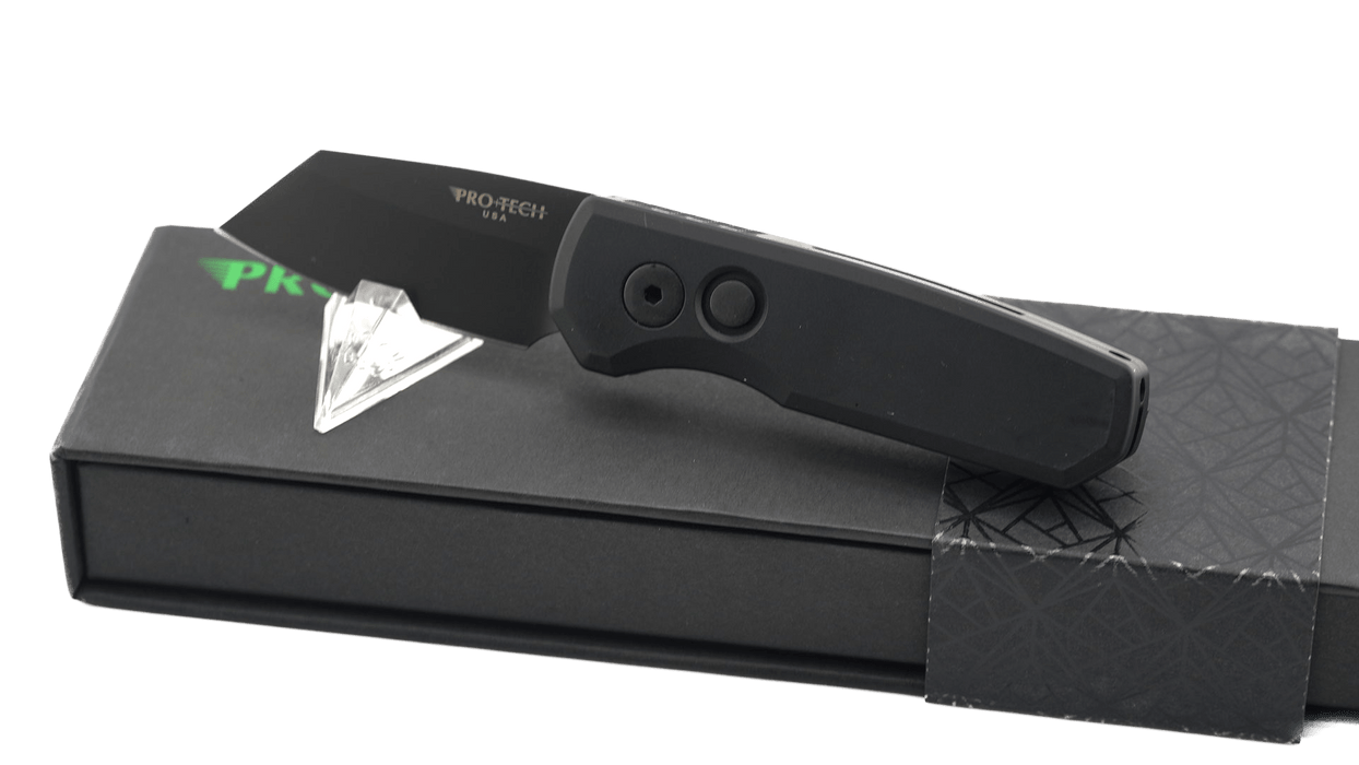 Pro-Tech Runt 5 R5403 Black Magnacut DLC Reverse Tanto Blade (USA)