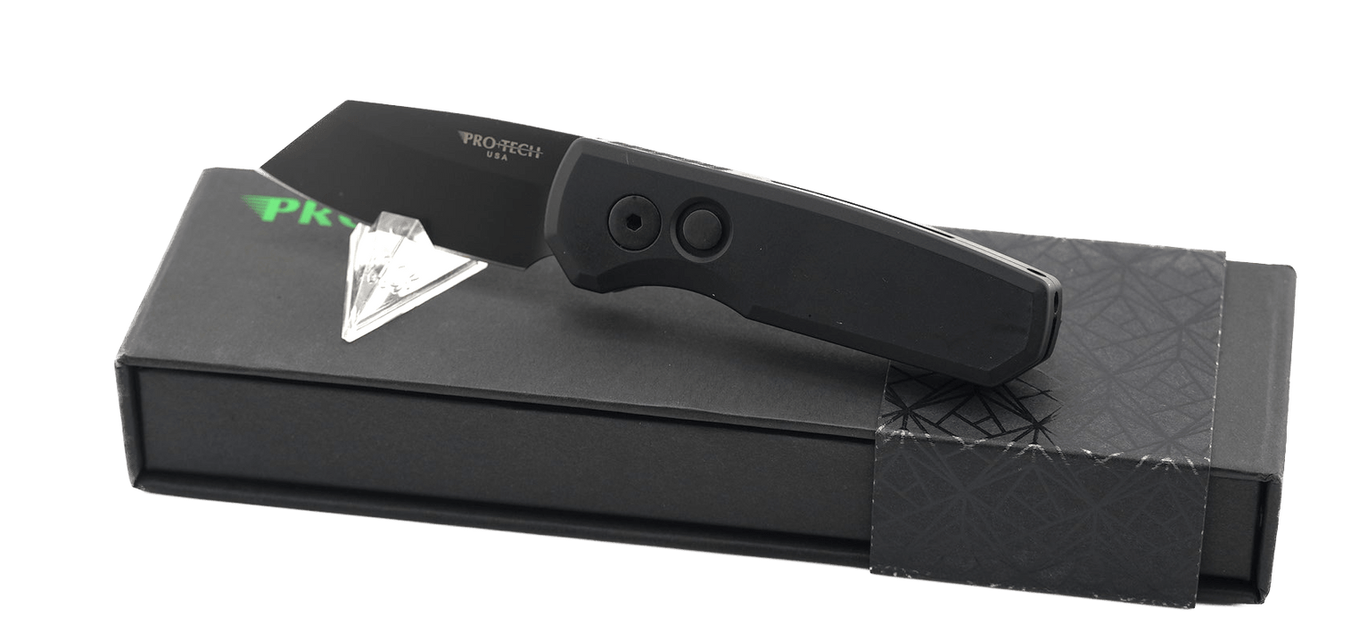 Pro-Tech Runt 5 R5403 Black Magnacut DLC Reverse Tanto Blade (USA)