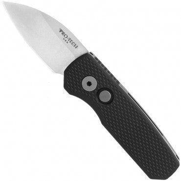 Pro-Tech Runt 5 Textured Black Stonewash Wharncliffe 20-CV (R5105)