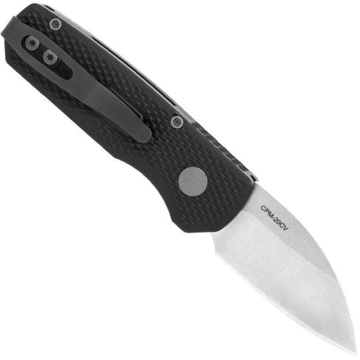 Pro-Tech Runt 5 Textured Black Stonewash Wharncliffe 20-CV (R5105)