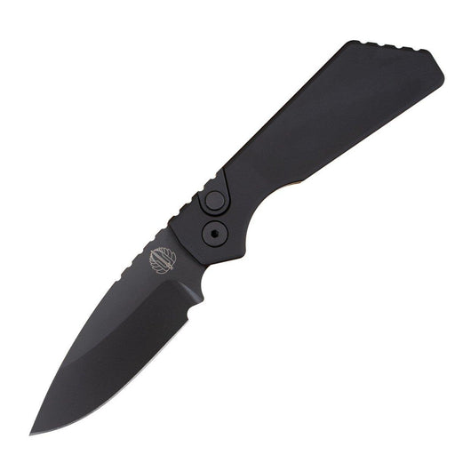 Pro-Tech Strider PT203 Auto Black Magnacut DLC Black Drop Point (USA)