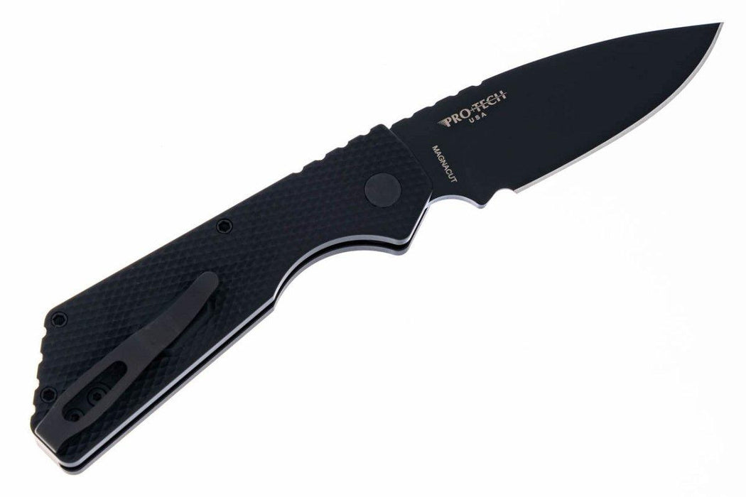 Pro-Tech Strider PT207 Auto Black DLC Magnacut Black Textured Handle (USA)