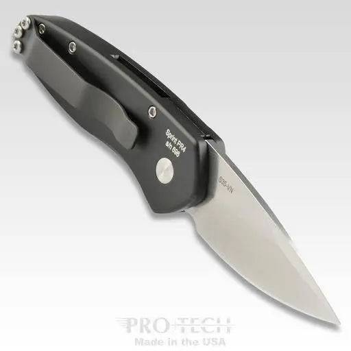 ProTech Sprint Black Auto Knife 3D Wave (1.95" Stonewash) 2936