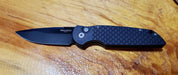 Protech USA Tactical Response Auto Knife (3.5" Black Plain) TR-3 X1 D2