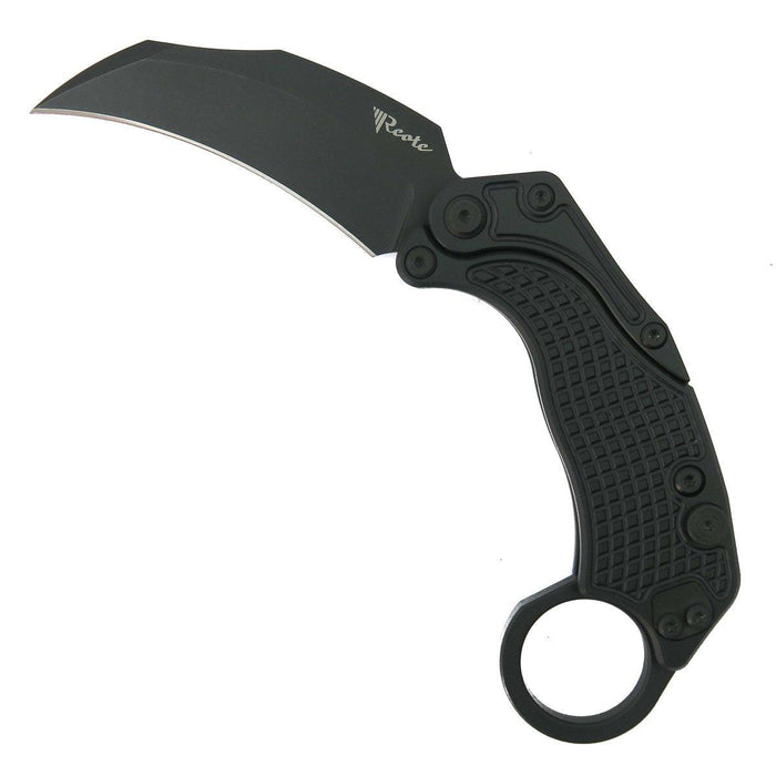 Reate Exo-K Karambit Gravity Knife Black Aluminum (3.1" Black PVD)