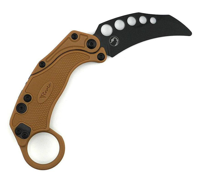 Reate Exo-K Karambit Gravity Knife Black Aluminum (3.1" Black PVD)