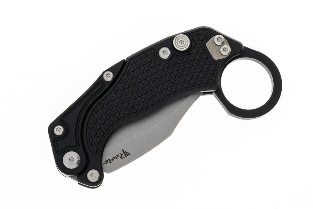 Reate Exo-K Karambit Gravity Knife Black Aluminum (3.1" Stonewash)