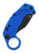 Reate Exo-K Karambit Gravity Knife Blue Aluminum (3.1" Black PVD)