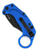 Reate Exo-K Karambit Gravity Knife Blue Aluminum (3.1" Black PVD)