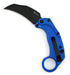 Reate Exo-K Karambit Gravity Knife Blue Aluminum (3.1" Black PVD)