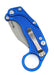 Reate Exo-K Karambit Gravity Knife Blue Aluminum (3.1" Stonewash)