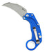 Reate Exo-K Karambit Gravity Knife Blue Aluminum (3.1" Stonewash)