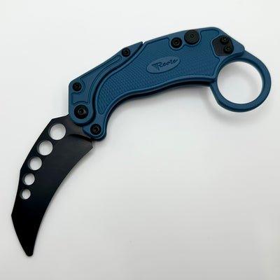 Reate Exo-K Karambit Gravity Knife Green Aluminum (3.1" Stonewashed)