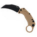 Reate Exo-K Karambit Gravity Knife Tan Aluminum (3.1" Black PVD)