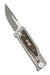 Reate EXO Mini Stonewash Drop Point Gravity Knife Titanium Burlap Micarta (3V)