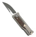 Reate EXO Mini Stonewash Drop Point Gravity Knife Titanium Burlap Micarta (3V)