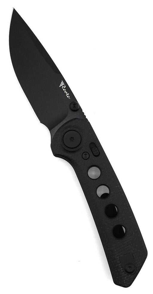 Reate PL-XT Black Micarta - Nitro-V - Black PVD - Black G10 Inlay