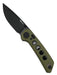 Reate PL-XT Green Micarta - Nitro-V - Black PVD - Black G10 Inlay