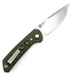 Reate PL-XT Green Micarta - Nitro-V - Stonewashed - Black G10 Inlay