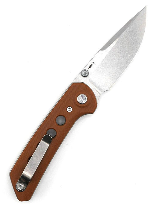 Reate PL-XT Tan G10 - Nitro-V - Stonewashed