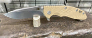 Hinderer XM-18 3.5″ Recurve Stonewash FDE G10