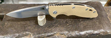 Hinderer XM-18 3.5″ Recurve Stonewash FDE G10