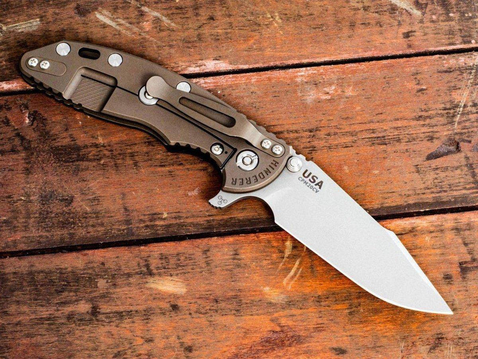 Hinderer XM-18 3.5" Skinny Harpoon Spanto Bronze Black G10