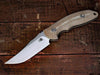 Rick Hinderer Emmett Fixed Blade Stonewash Micarta Handles