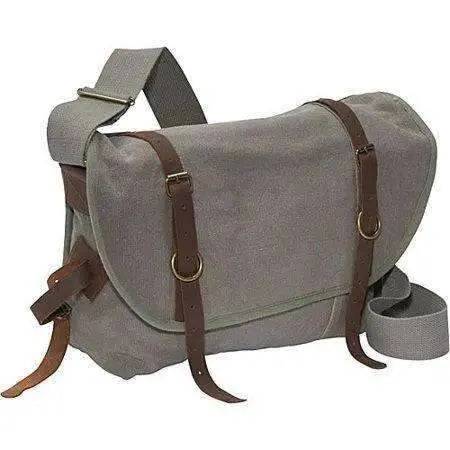 Rothco Canvas Explorer Shoulder Bag/Leather