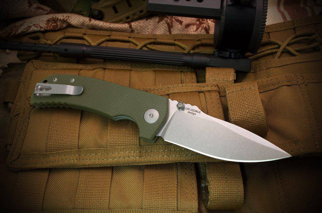 Spartan Field Grade Les George Astor SFBL8CR Folding Knife 3.625" CTS-XHP OD