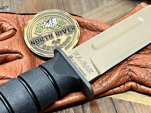 Spartan KA-BAR MagnaCut FDE Blade w/ Black Kydex Sheath (USA)