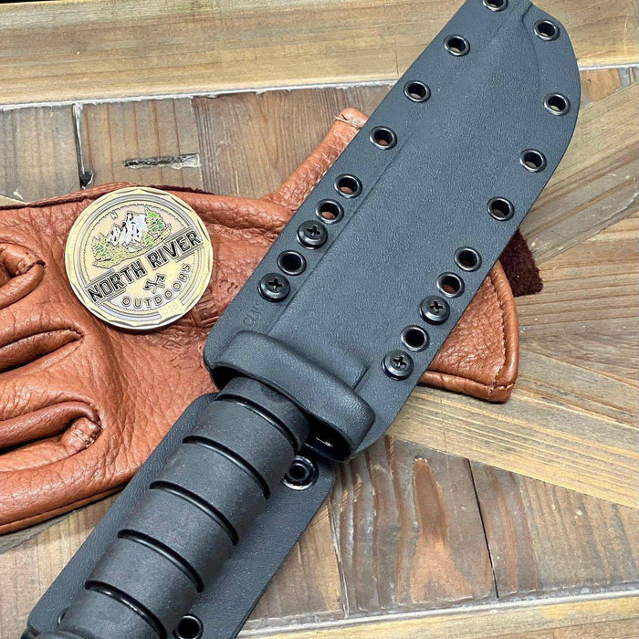 Spartan KA-BAR MagnaCut FDE Blade w/ Black Kydex Sheath (USA)