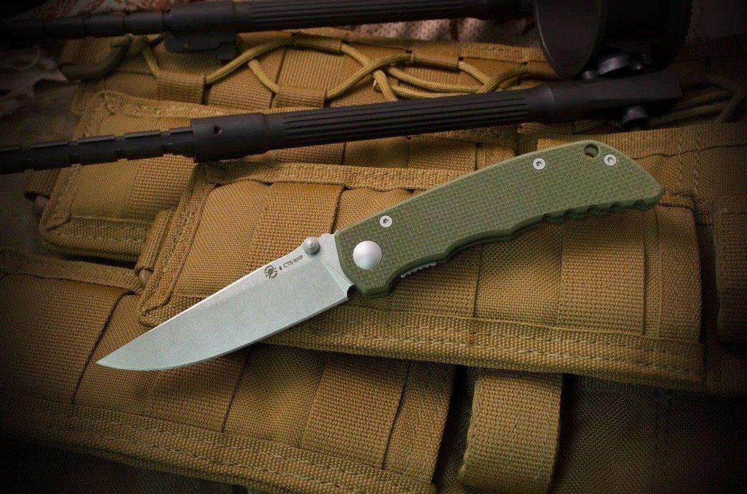 Spartan SFBL7GR Field Grade Harsey Talos Folding Knife 3.125" CTS-XHP