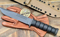 USMC KA-BAR Knife Spartan MagnaCut Black Blade w/ Tan Kydex Sheath (USA)